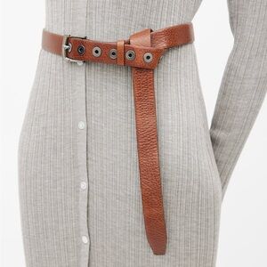 Brunello Cucinelli brown leather belt
